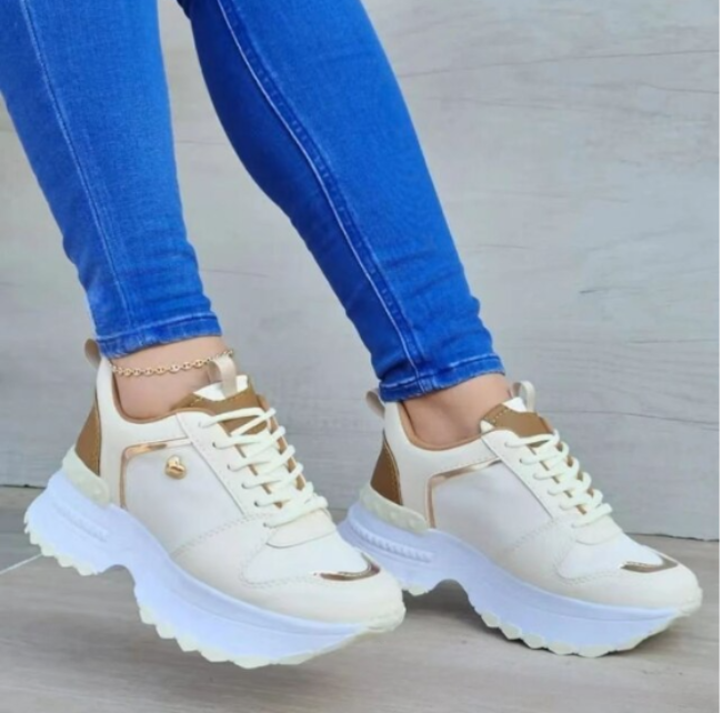 beige, white