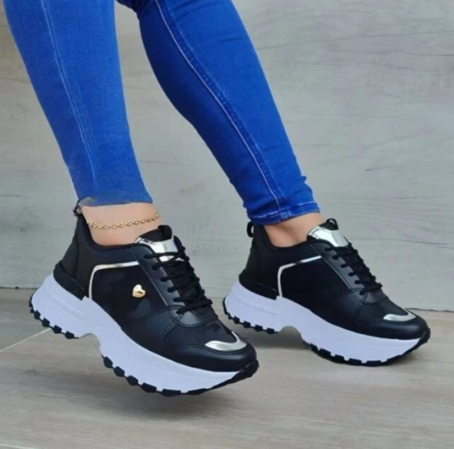 black, white