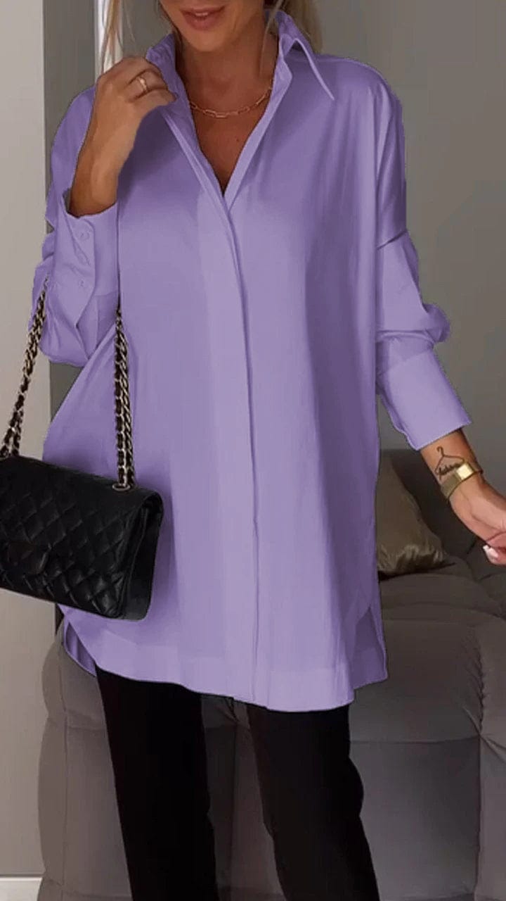 Maisie - Long Sleeve Polo - Elegant - Modern Style - Ideal for Parties