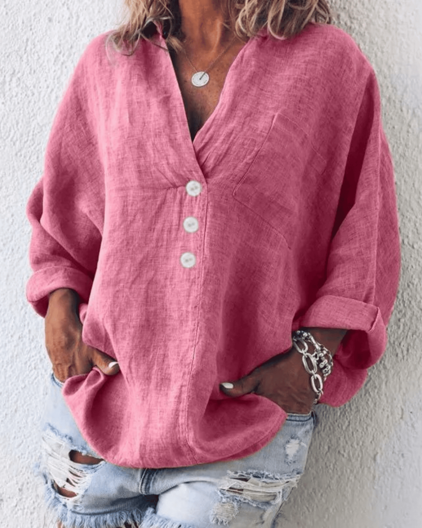Layla - Blouse - Casual - Fabric - Everyday Wear