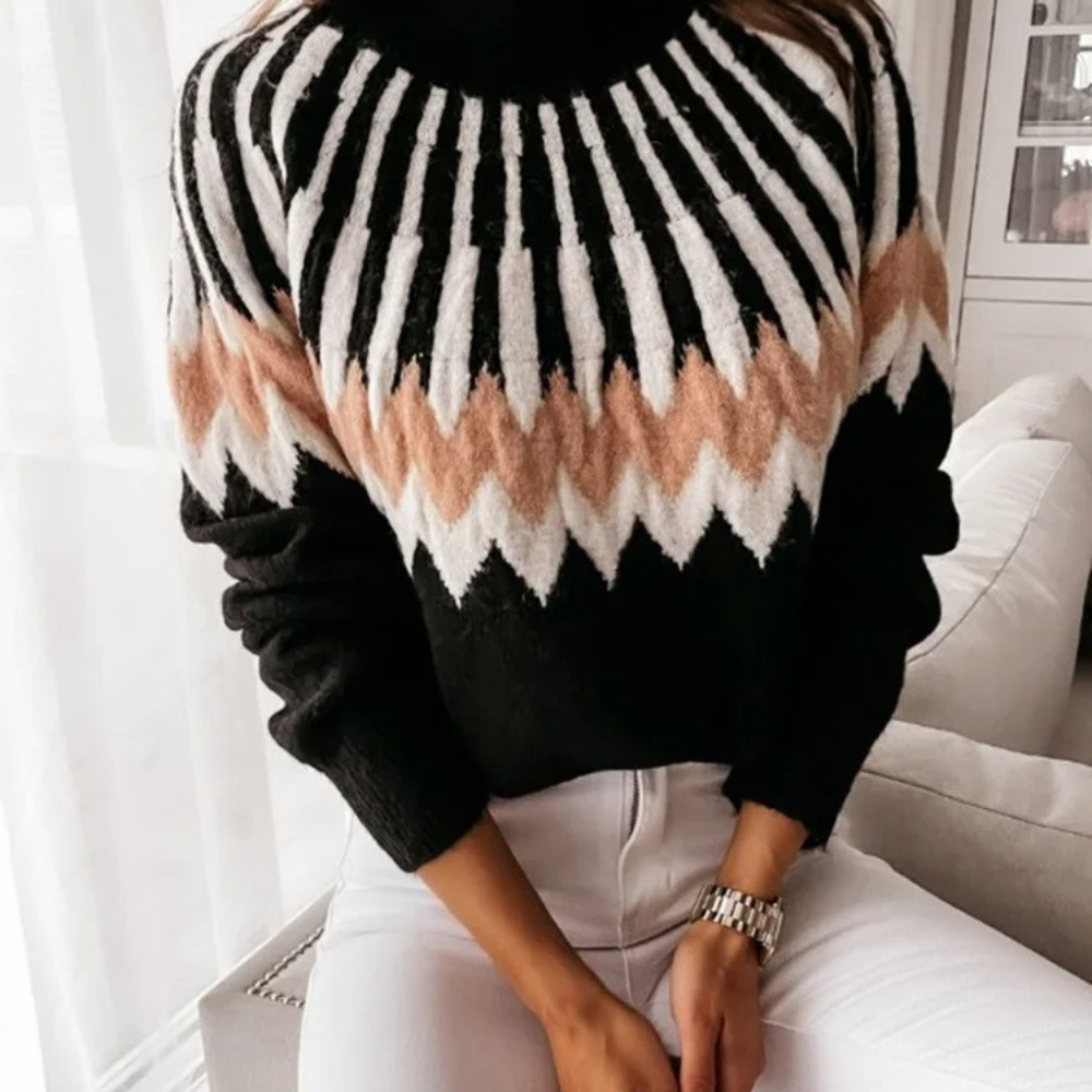 Beige-black