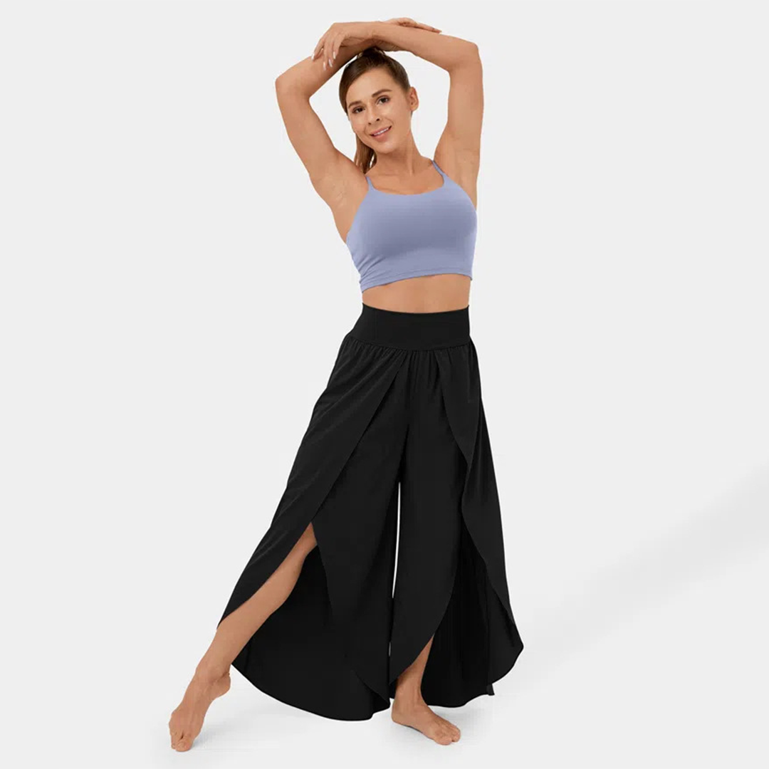 India - Women's Flare Trousers - Chic - Fabric - Great for Casual Days