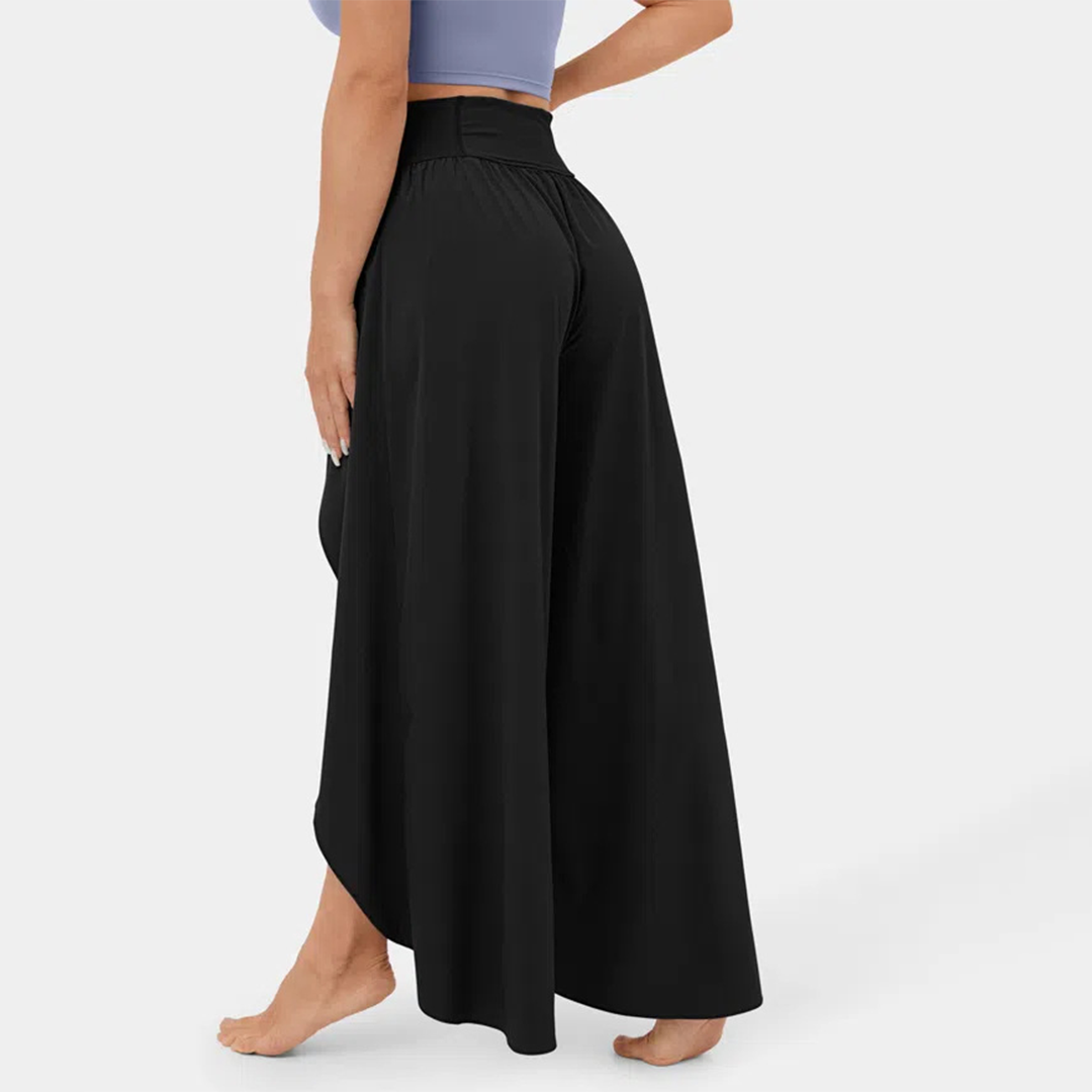 India - Women's Flare Trousers - Chic - Fabric - Great for Casual Days