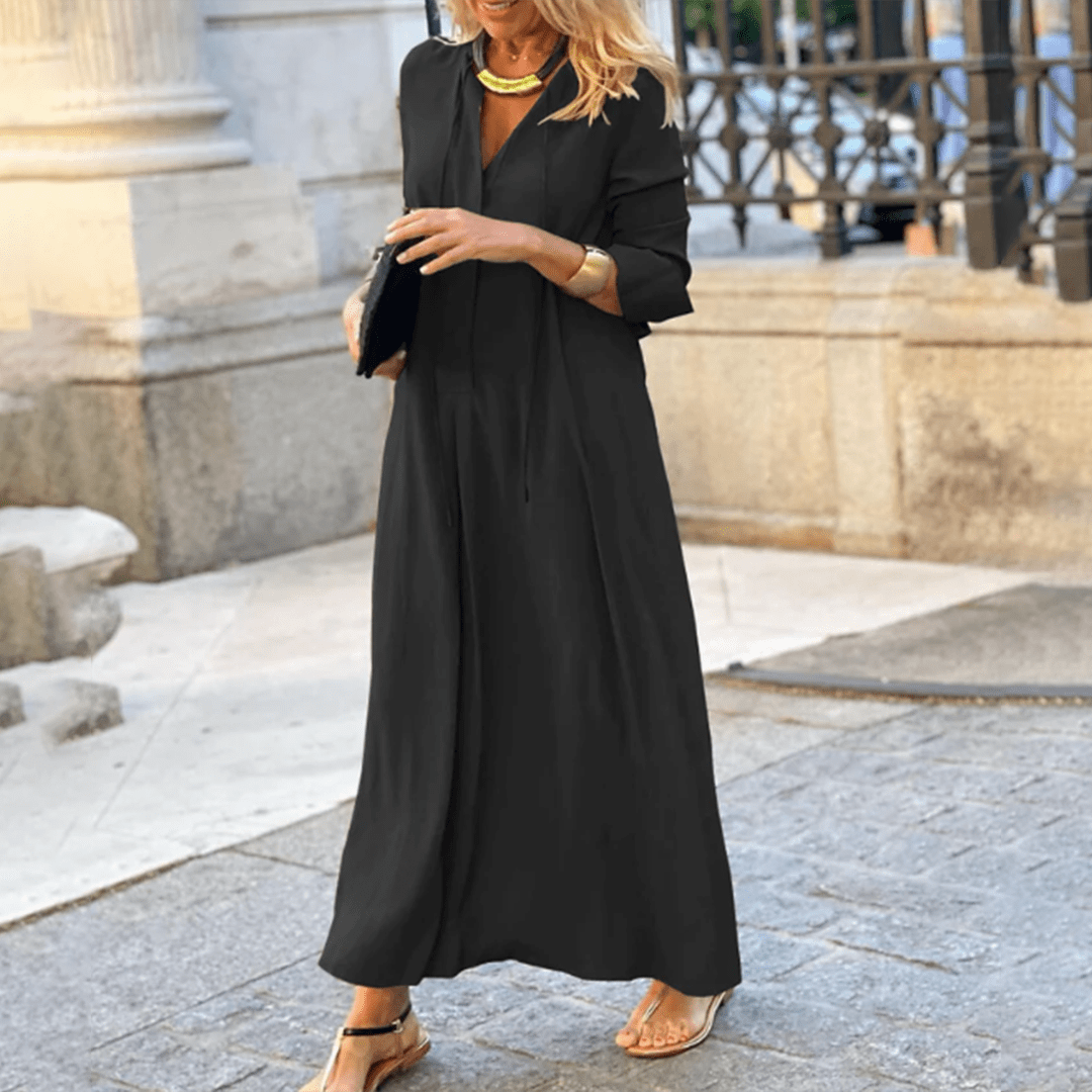 Tabitha - Maxi Dress - Casual - Material - Ideal for Summer