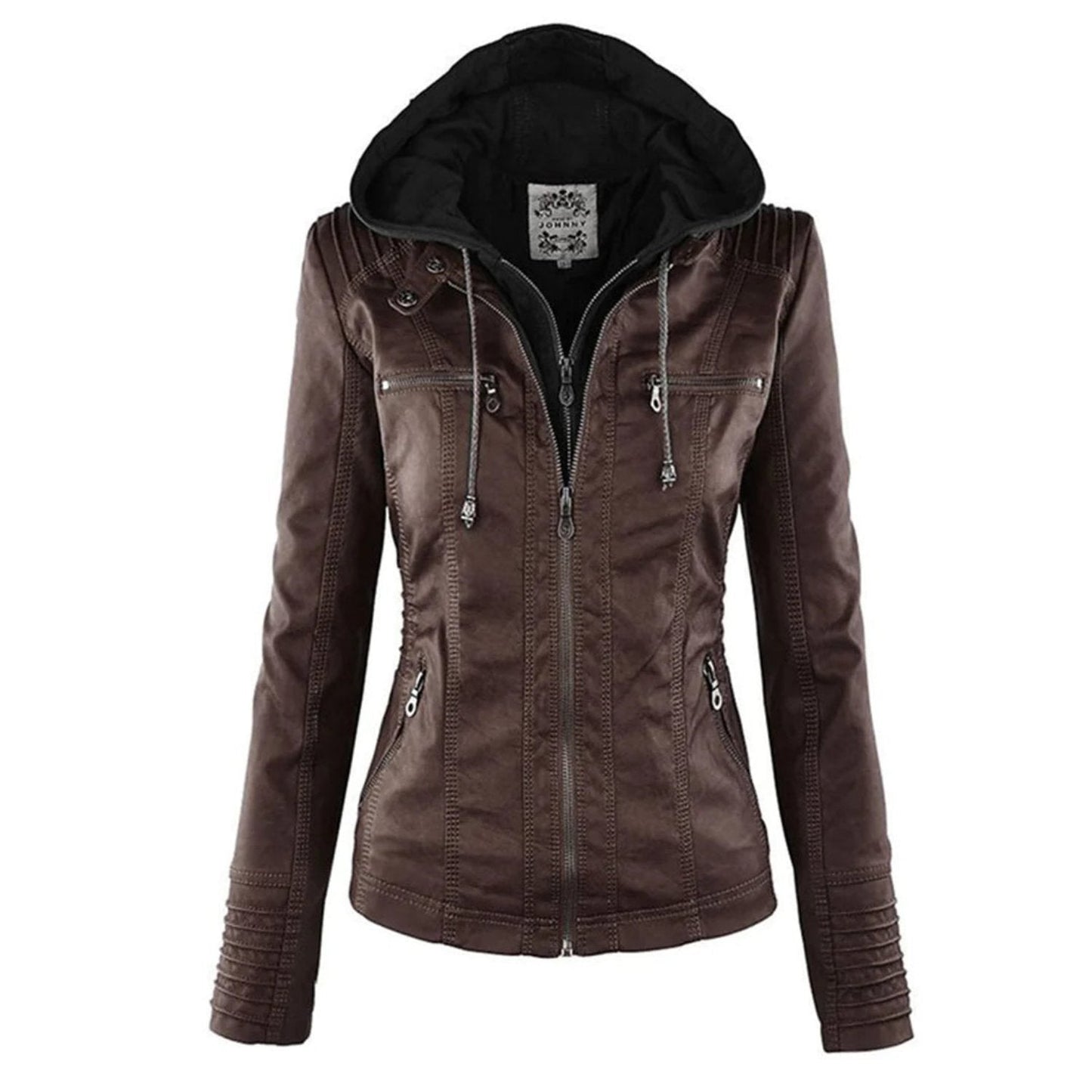 Janice - jacket with hood - Chic - Fashionable - Ideal for Autumn/Winter