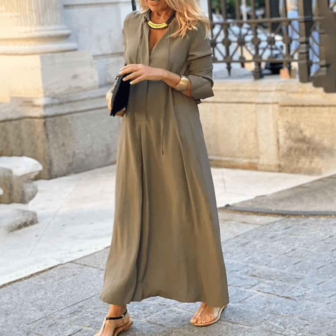 Tabitha - Maxi Dress - Casual - Material - Ideal for Summer
