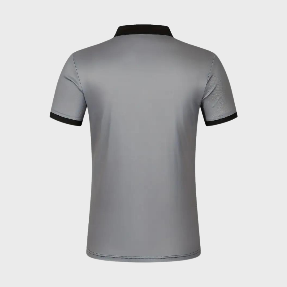 Alfred - Color Block and Stripe Polo Shirt - Casual - Everyday Use
