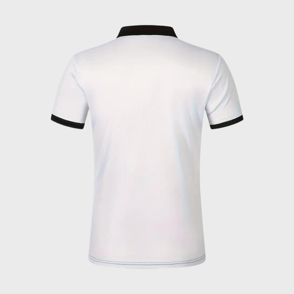 Alfred - Color Block and Stripe Polo Shirt - Casual - Everyday Use