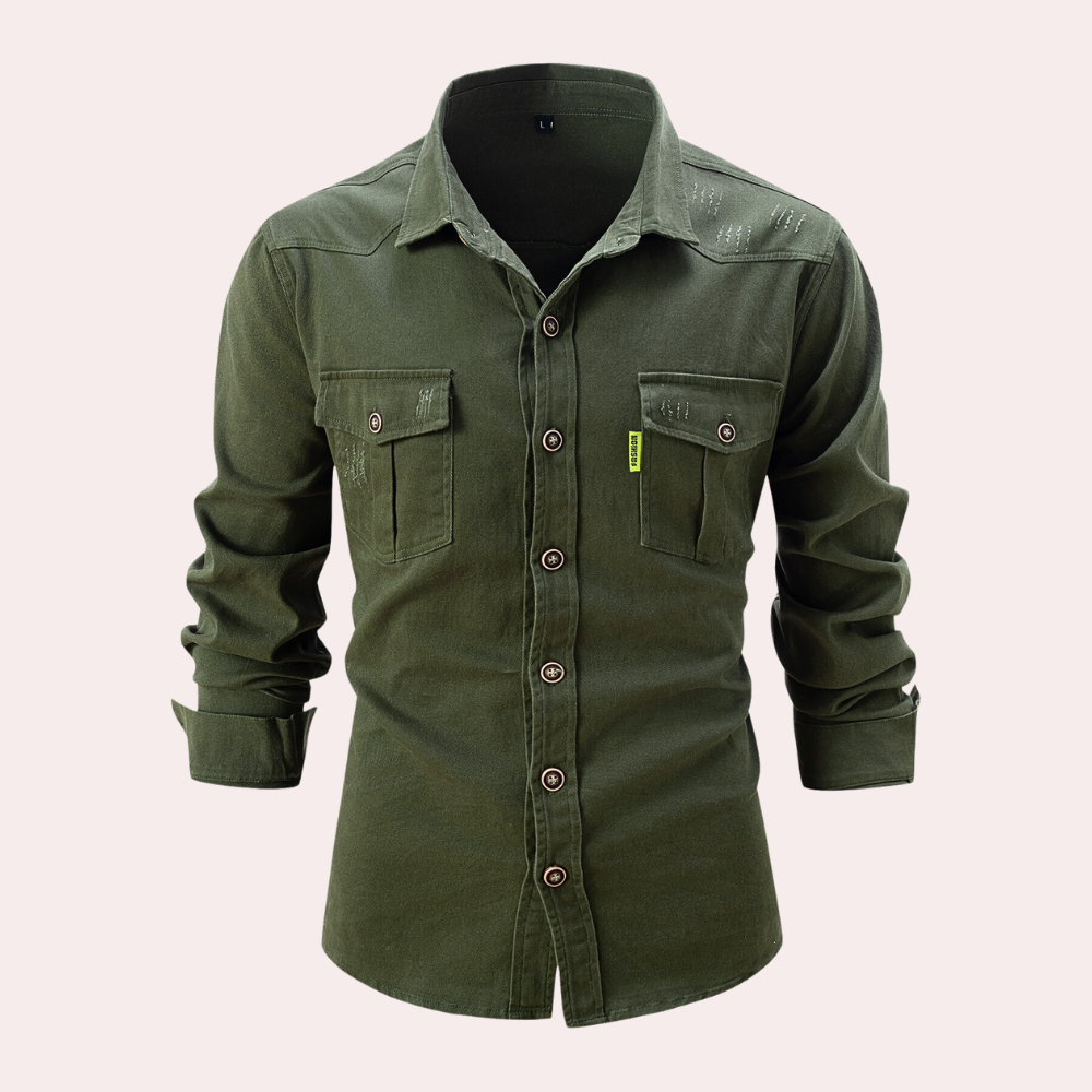 Damian - Long Sleeve Polo - Leisure - Modern Style - Great for Casual Days