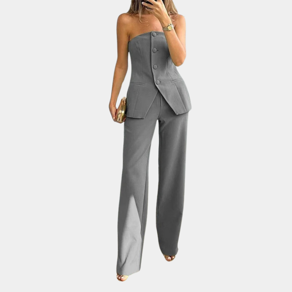 Eva - Outfit Set - Elegant - Fabric - For Formal Occasions