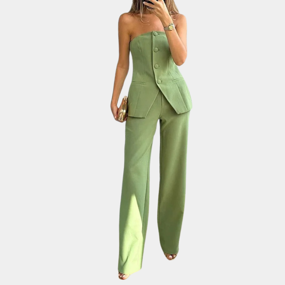 Eva - Outfit Set - Elegant - Fabric - For Formal Occasions