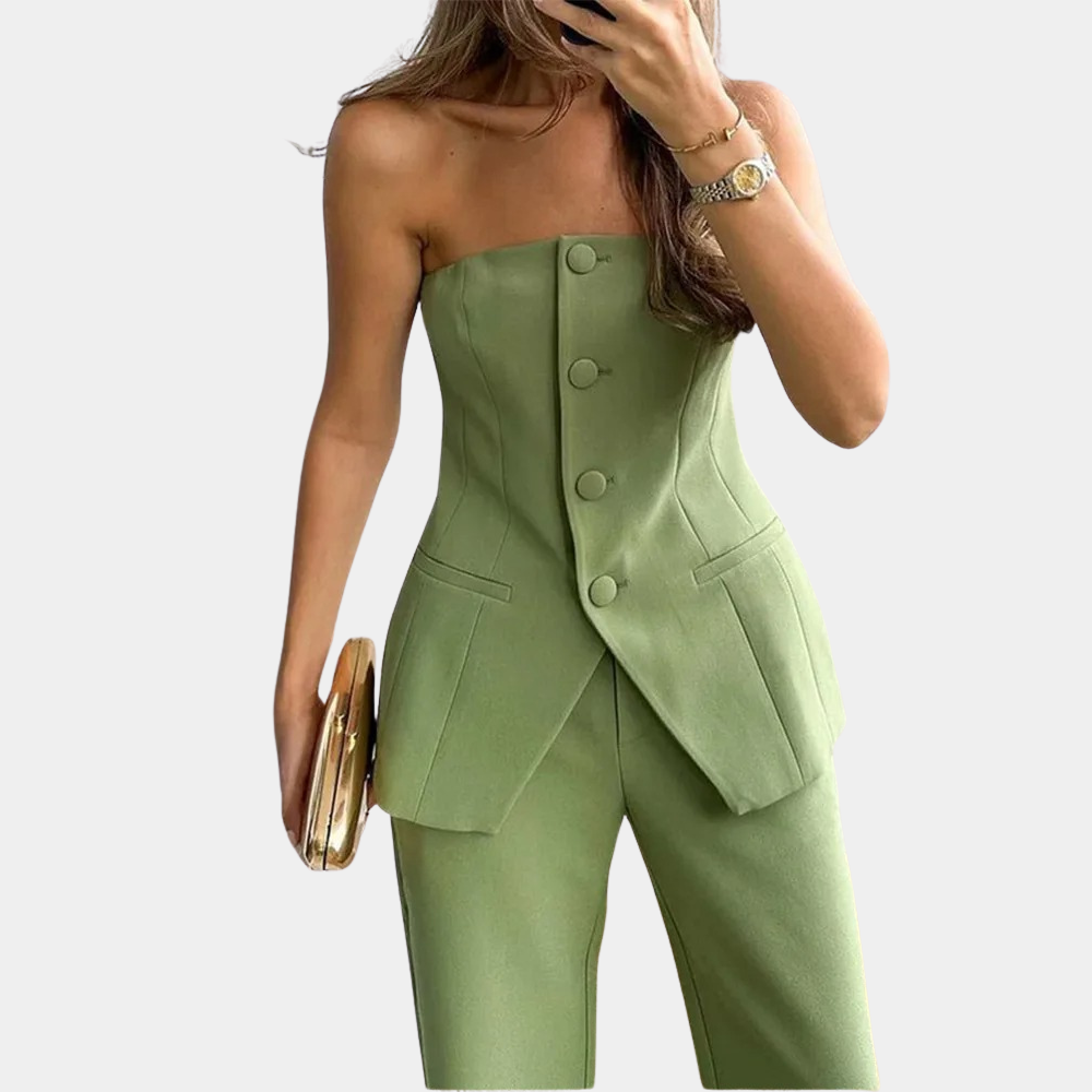 Eva - Outfit Set - Elegant - Fabric - For Formal Occasions