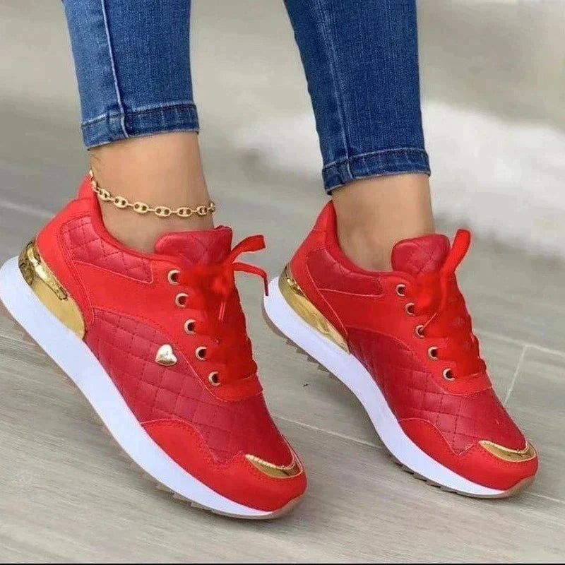 red, gold, white
