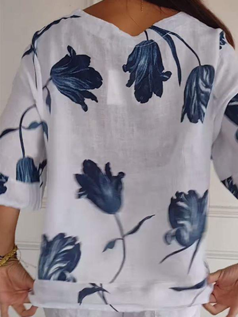 Estien - Breathable Button-Up Shirt for Women
