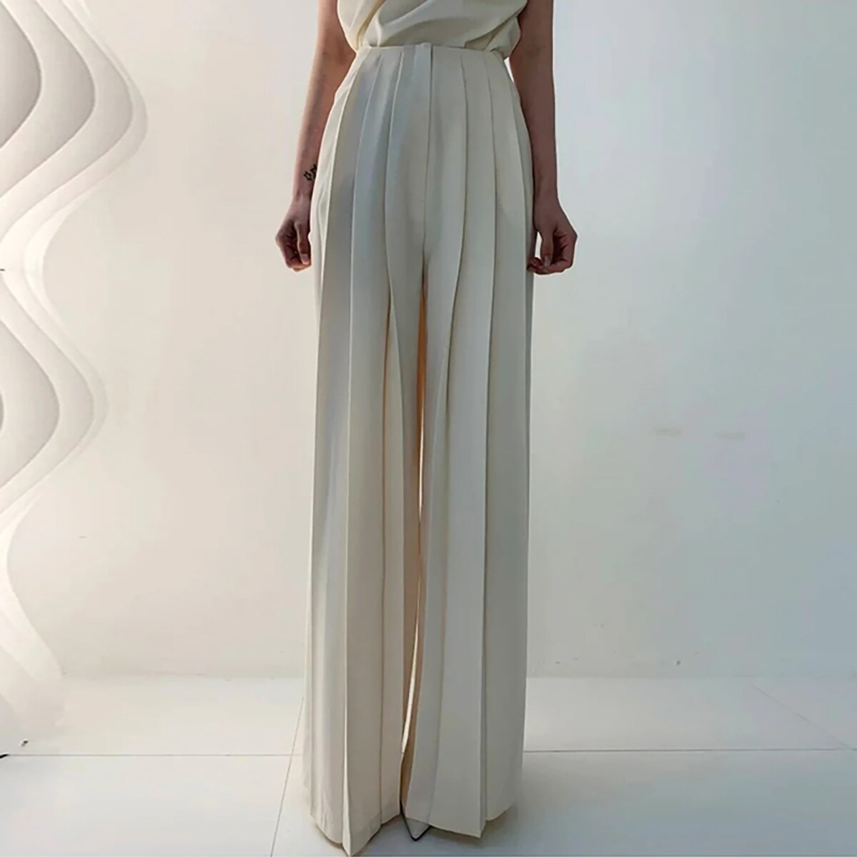 Alira - Elegant Wide Leg Trousers for Women