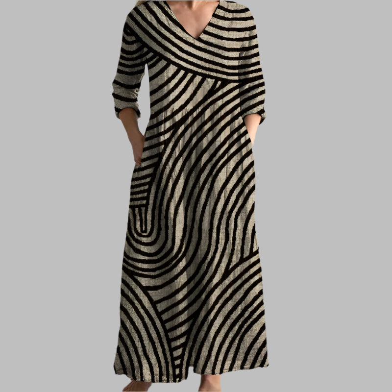 Paisley - Vintage Summer Midi Dress for Women