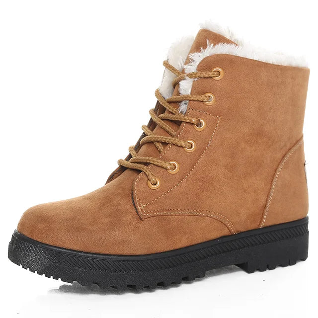 Stylish Flat Suede Ankle Boots with for Women | Ideal for Winter