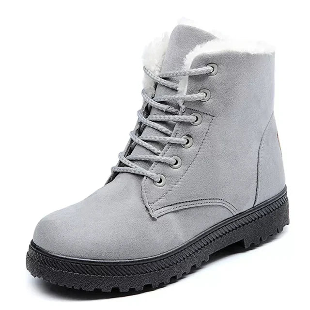 Stylish Flat Suede Ankle Boots with for Women | Ideal for Winter