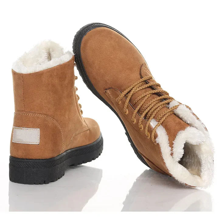 Stylish Flat Suede Ankle Boots with for Women | Ideal for Winter