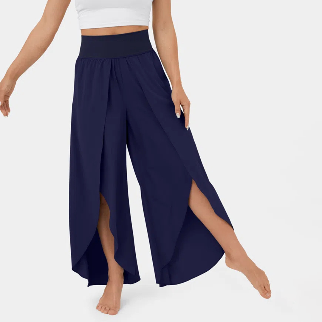 India - Women's Flare Trousers - Chic - Fabric - Great for Casual Days
