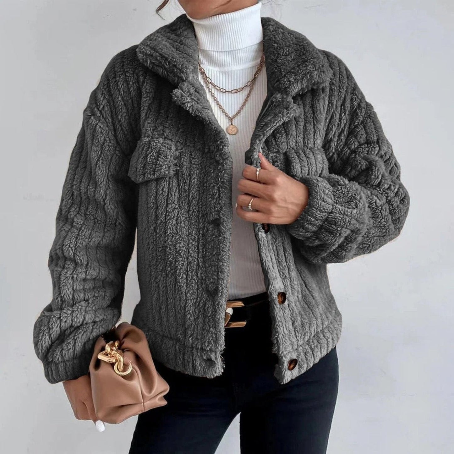 Arianne - Women's Fleece Jacket - Casual - - Ideal for Autumn/Winter