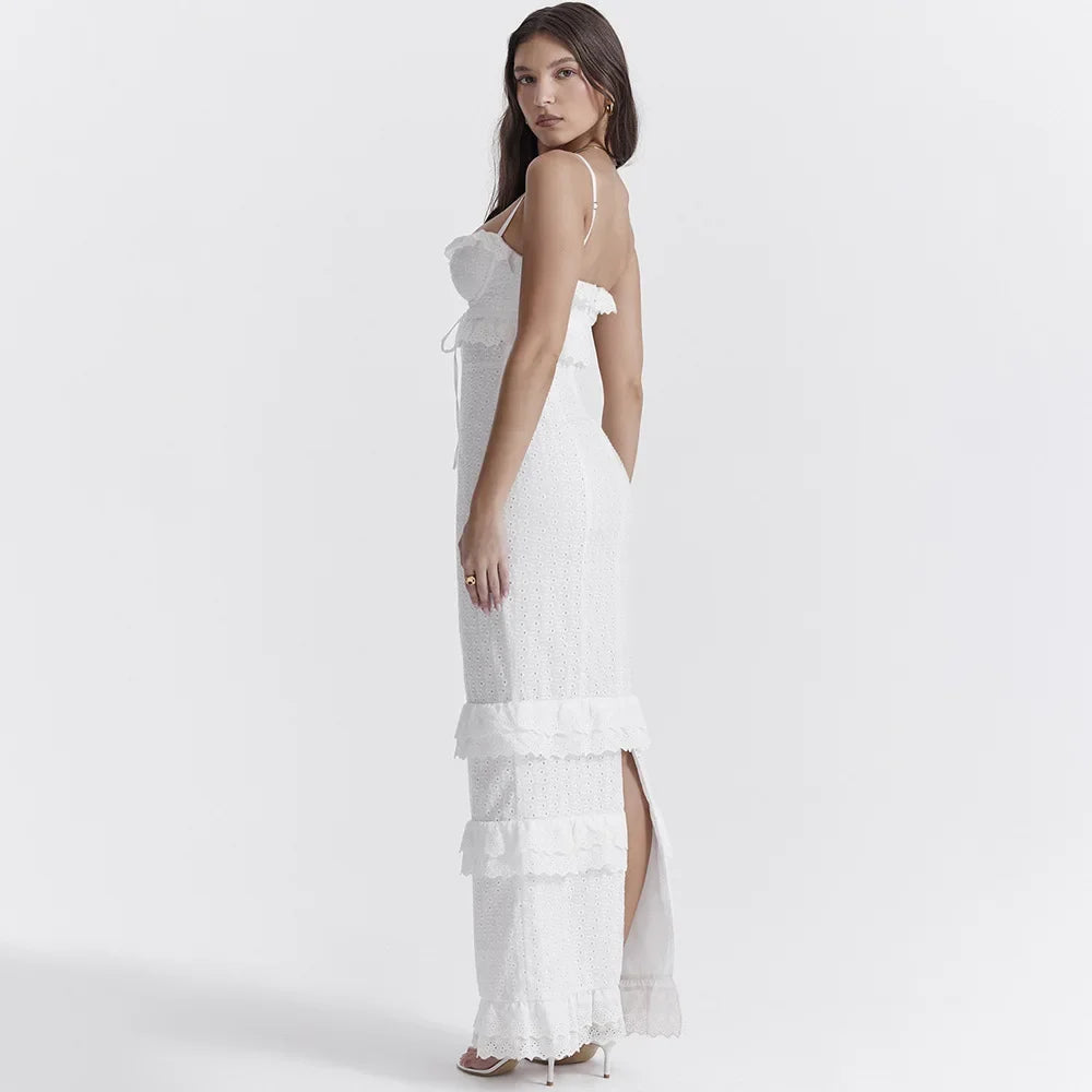 Ashlei - Elegant Spaghetti Strap Maxi Dress for Women
