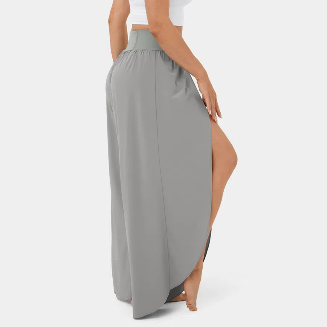 India - Women's Flare Trousers - Chic - Fabric - Great for Casual Days