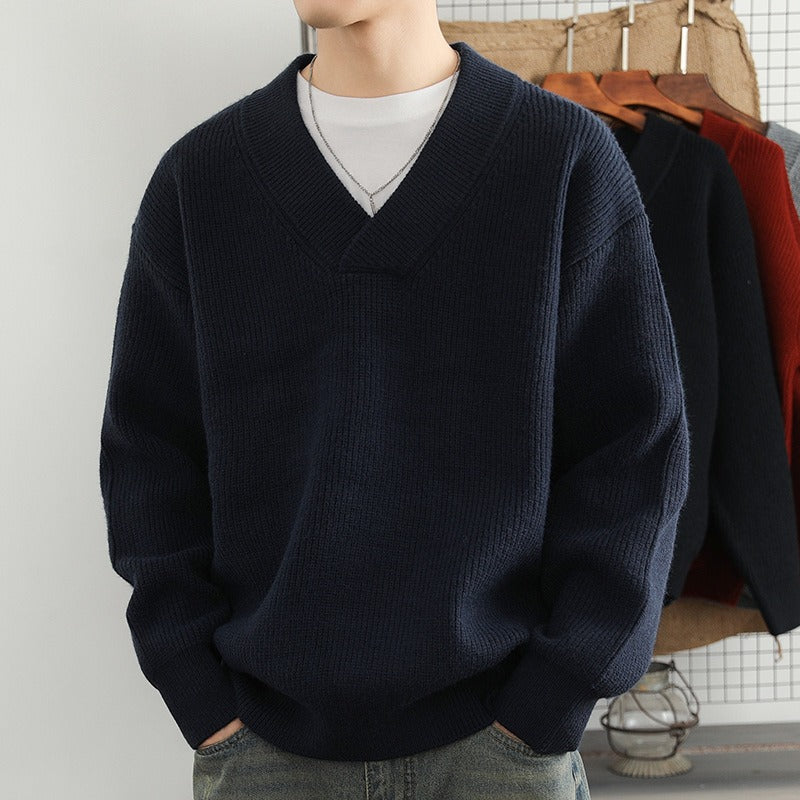 Boris - V-neck Sweater - Classic - Fashionable - Ideal for Autumn/Winter