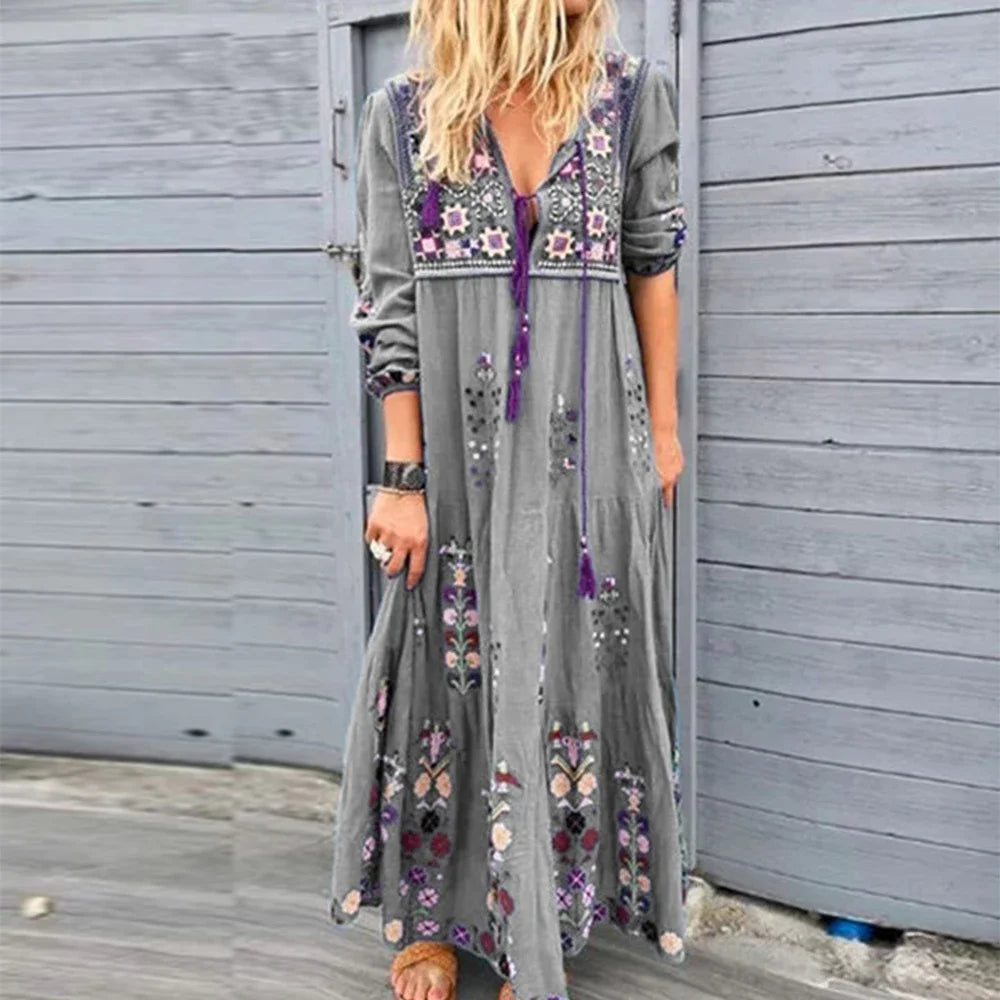 Véronique - Maxi Dress - Boho - Light Formal Style - Great For Casual Days