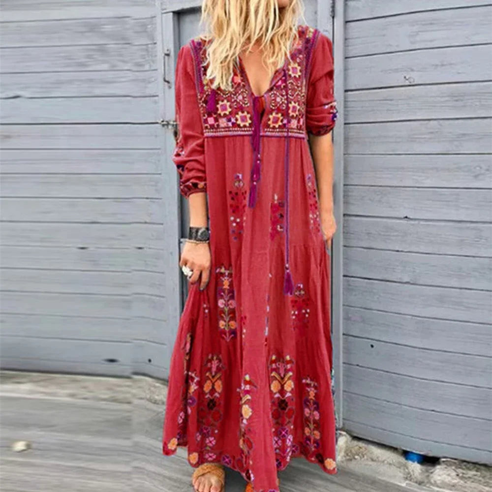 Véronique - Maxi Dress - Boho - Light Formal Style - Great For Casual Days