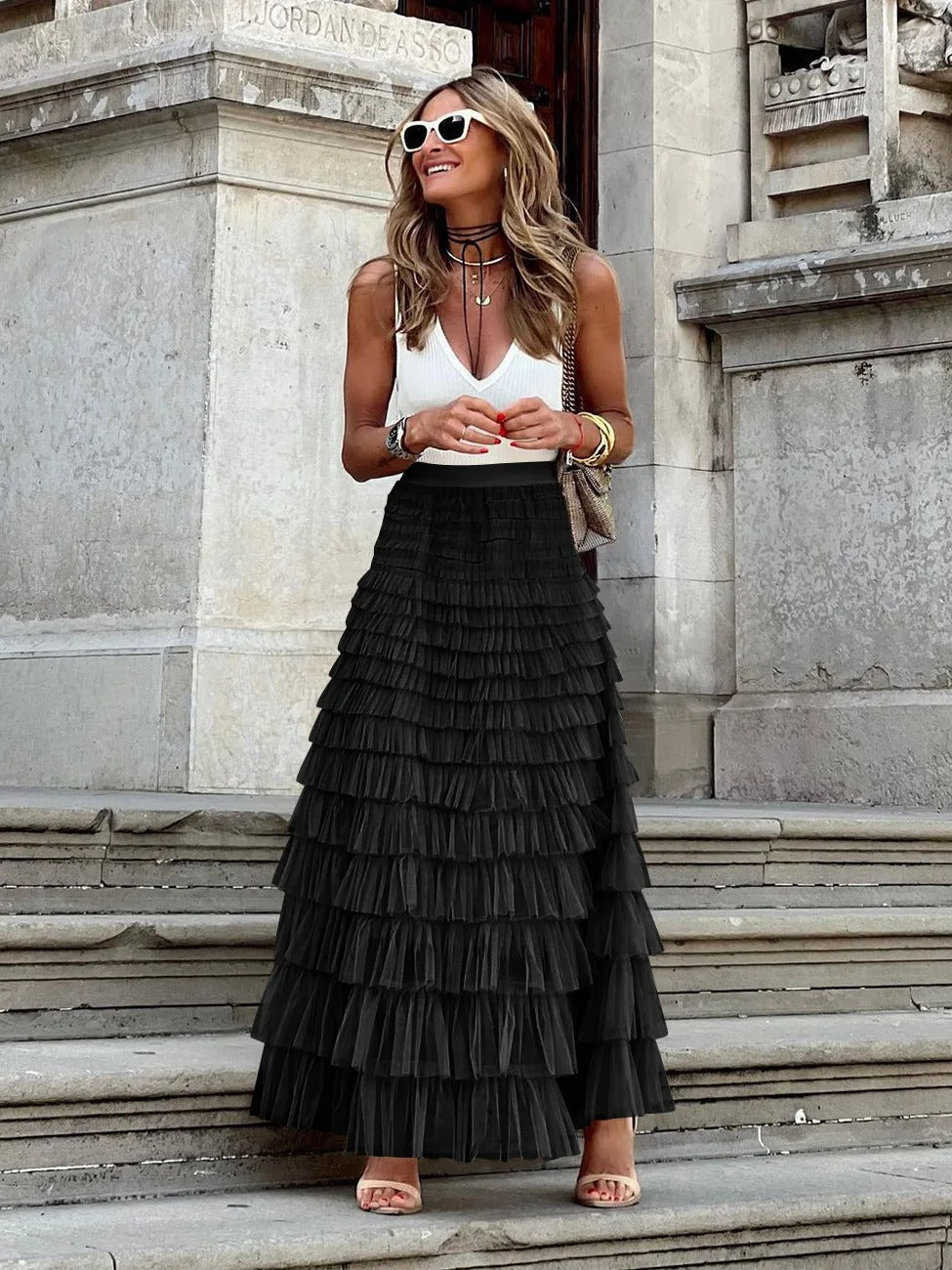 Leila - Tulle High-Waisted Skirt for Women