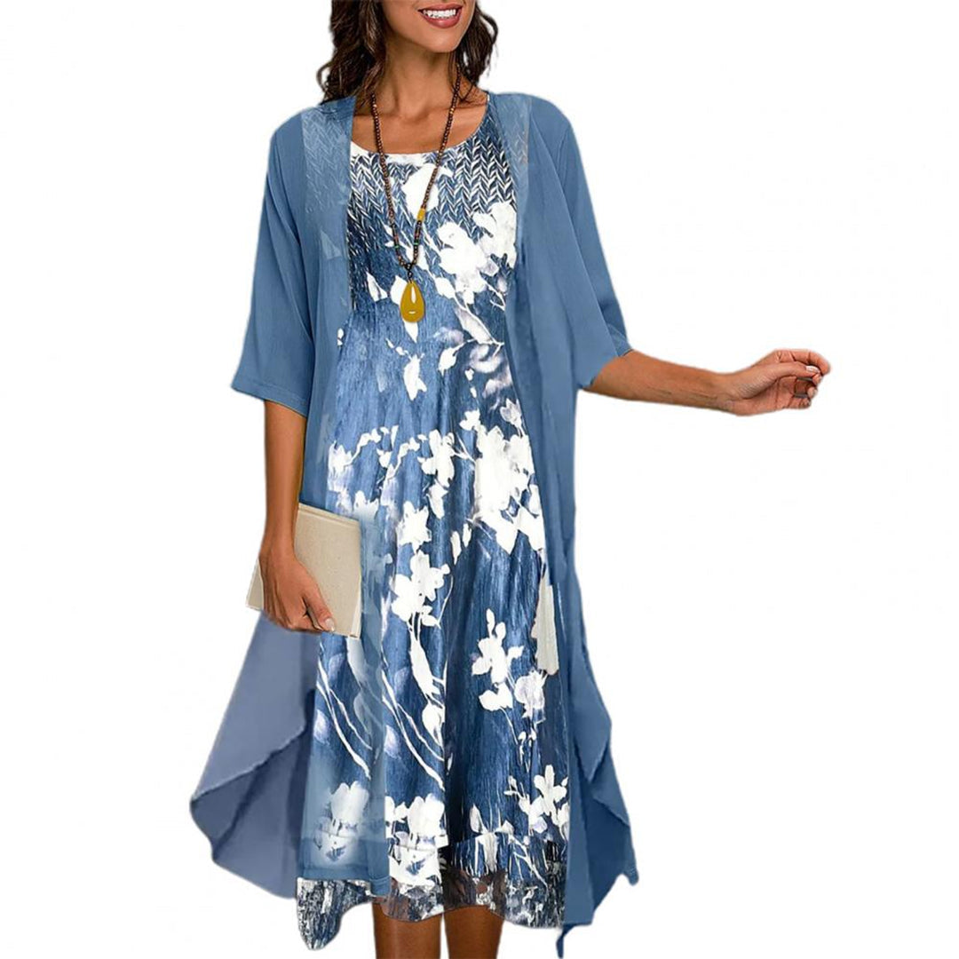 Mia - Floral Chiffon Summer Dress for Women