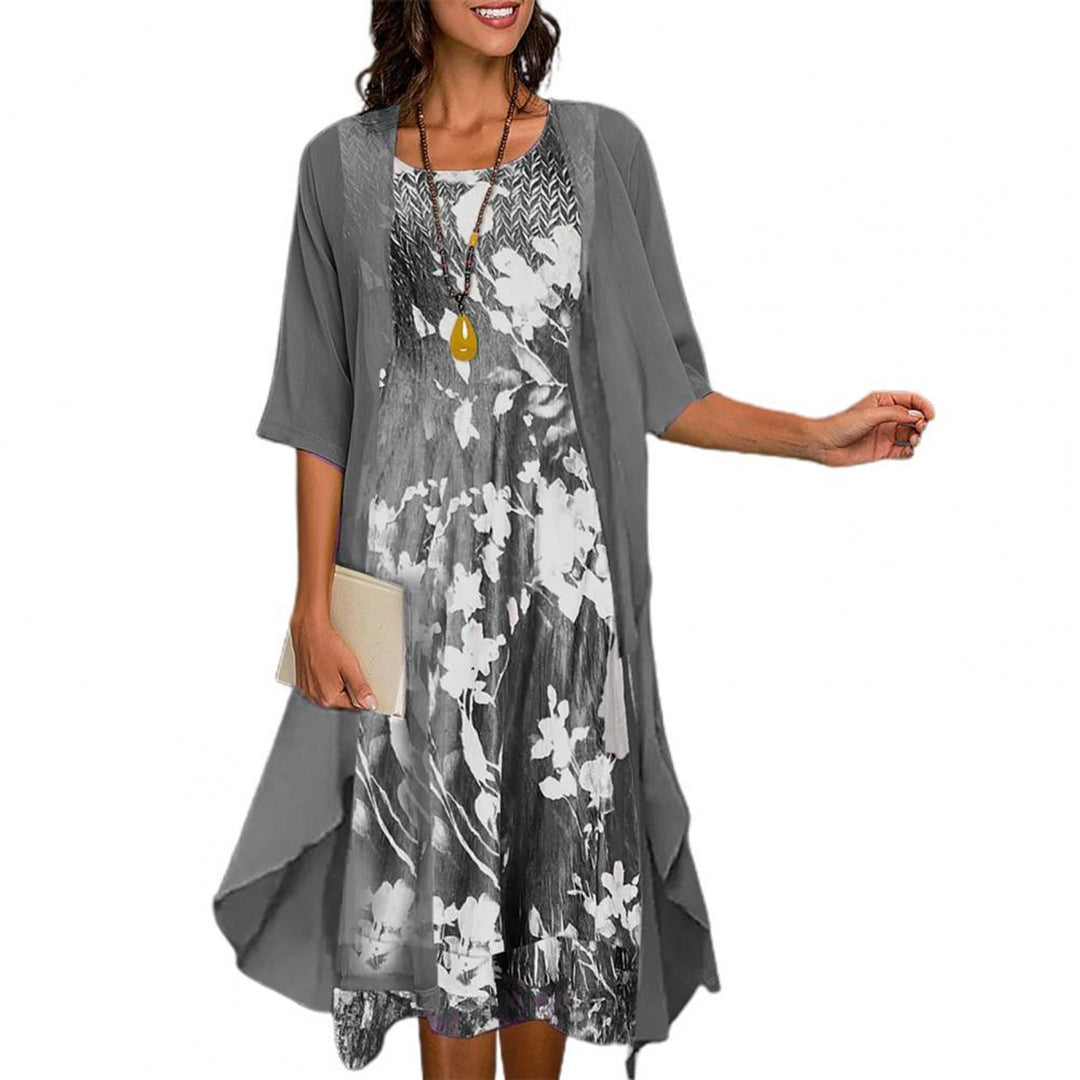 Mia - Floral Chiffon Summer Dress for Women