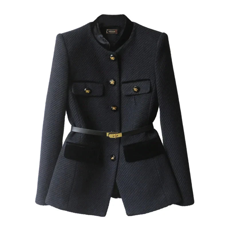 Olivia - Elegant Wool Coat for Women 0