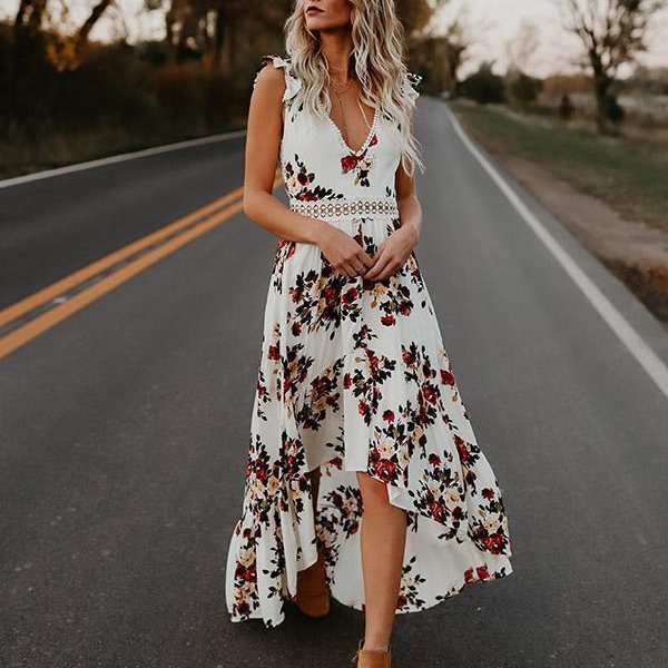 Fallon - Maxi Dress - Boho - Material - Great for Casual Days