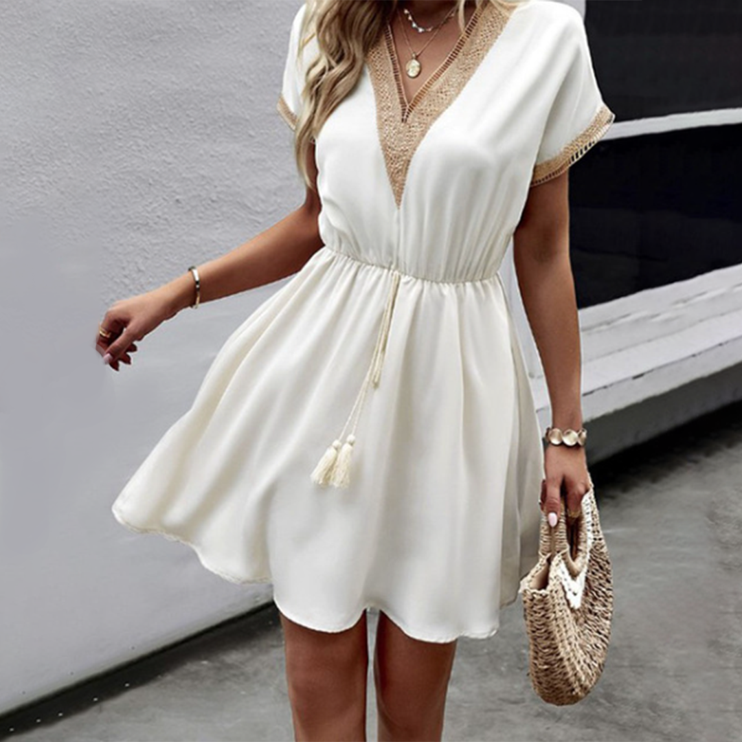 Connie - Mini Dress - Elegant - Fabric - Ideal for Everyday Wear