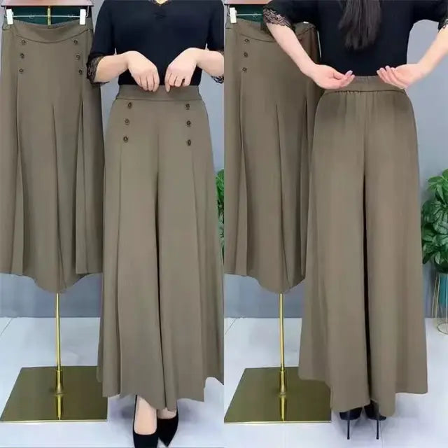 Elvira - Women's Flare Trousers - Elegant - Modern Style - For Formal Occasions