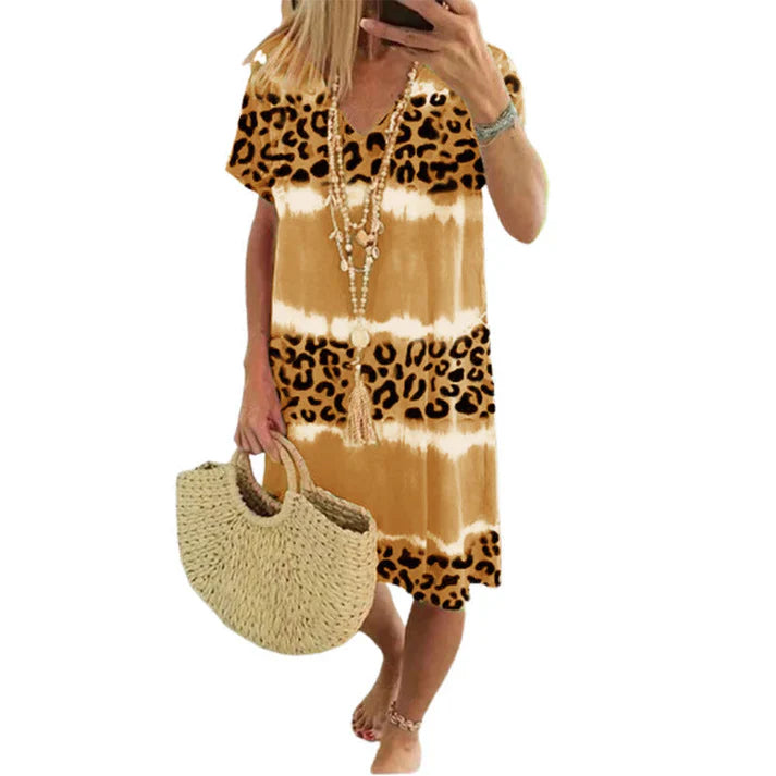 Casual Leopard Print Dress | Great for Everyday Wear