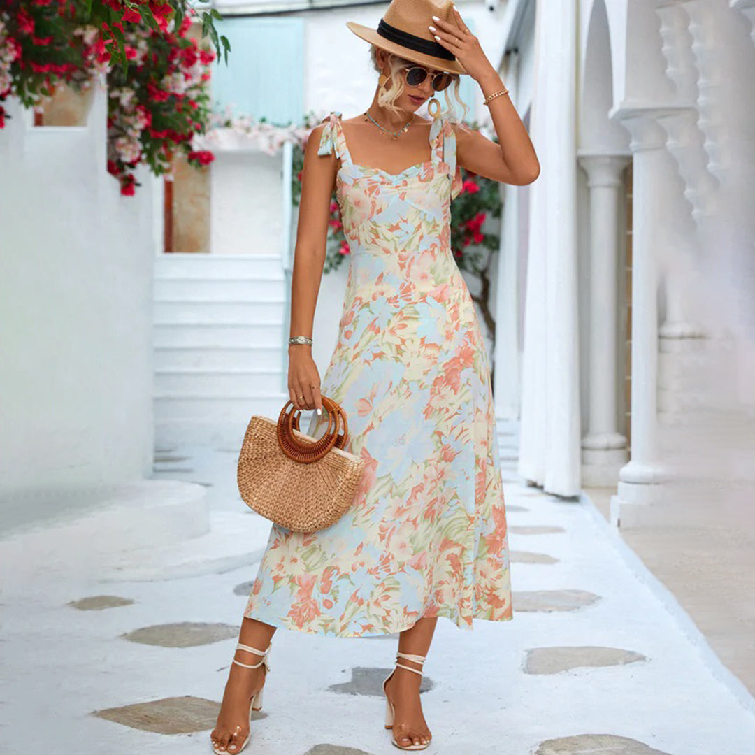 Lana - Midi Dress - Elegant - Fiber - Ideal for Summer