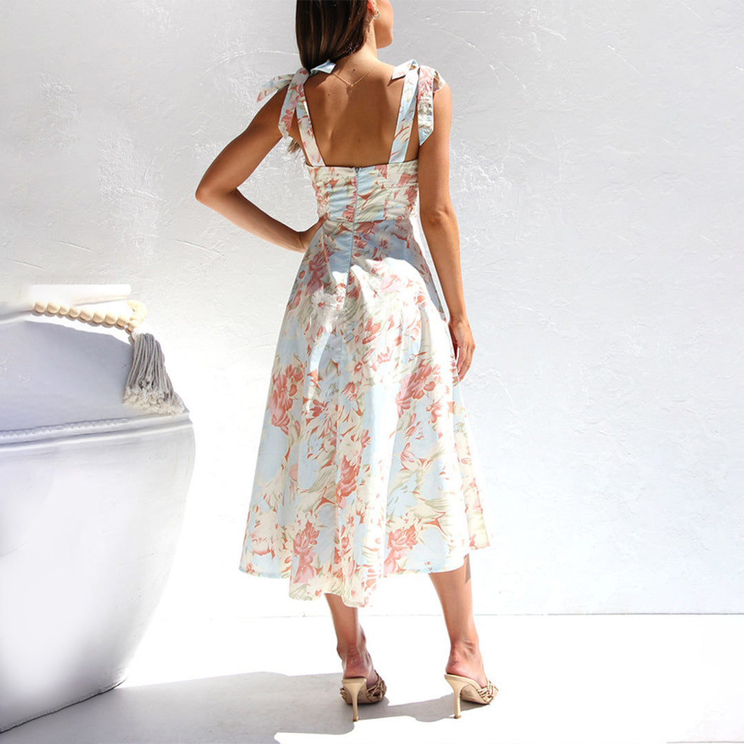 Lana - Midi Dress - Elegant - Fiber - Ideal for Summer