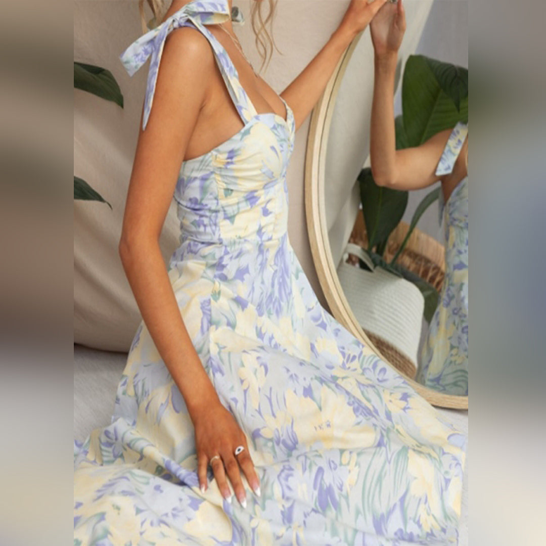 Lana - Midi Dress - Elegant - Fiber - Ideal for Summer