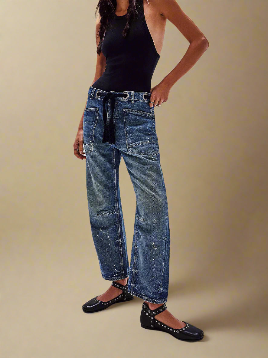 Zuri - Artistic Flowy Wide Leg Trousers for Women