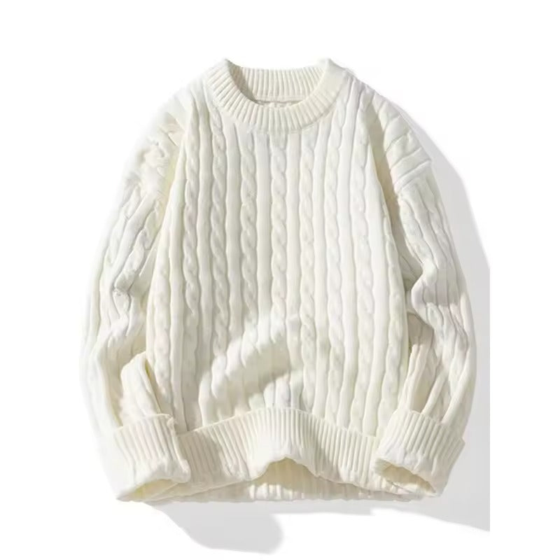 Men's Crew Neck Cable Knitted Jumper | Ideal for Autumn/Winter