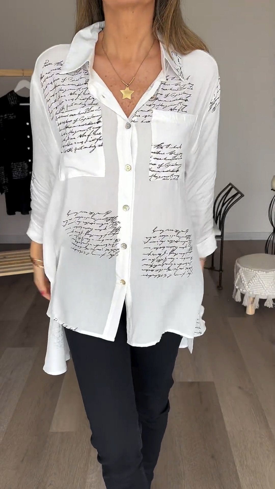 Mabel - Long-sleeved polo - Chic - Modern Style - Great for Casual Days