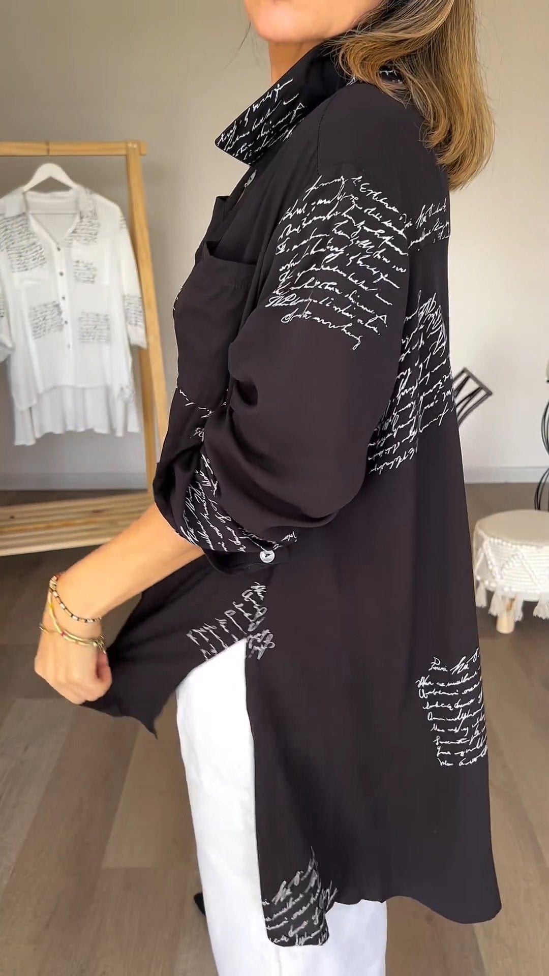 Mabel - Long-sleeved polo - Chic - Modern Style - Great for Casual Days