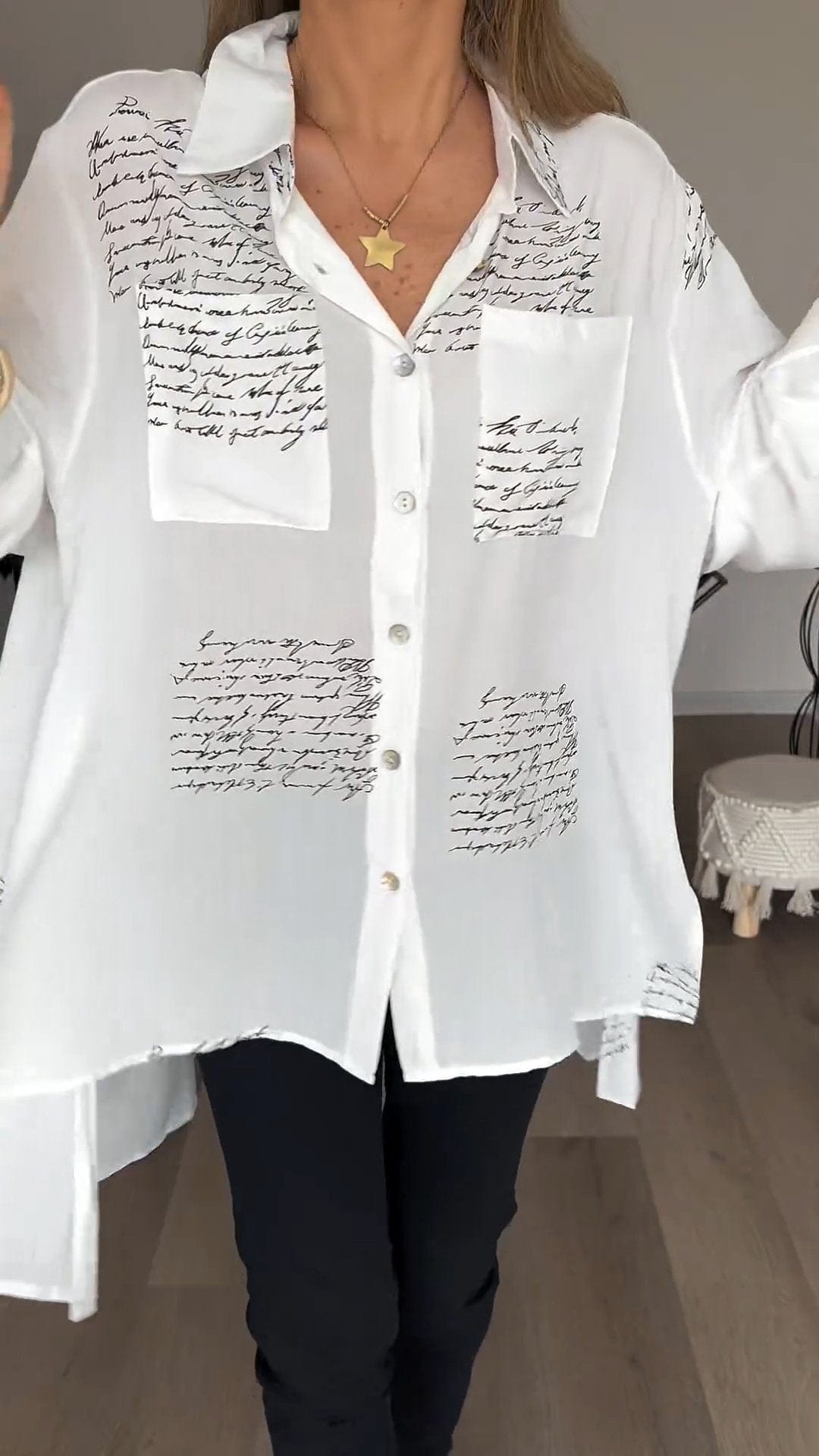 Mabel - Long-sleeved polo - Chic - Modern Style - Great for Casual Days