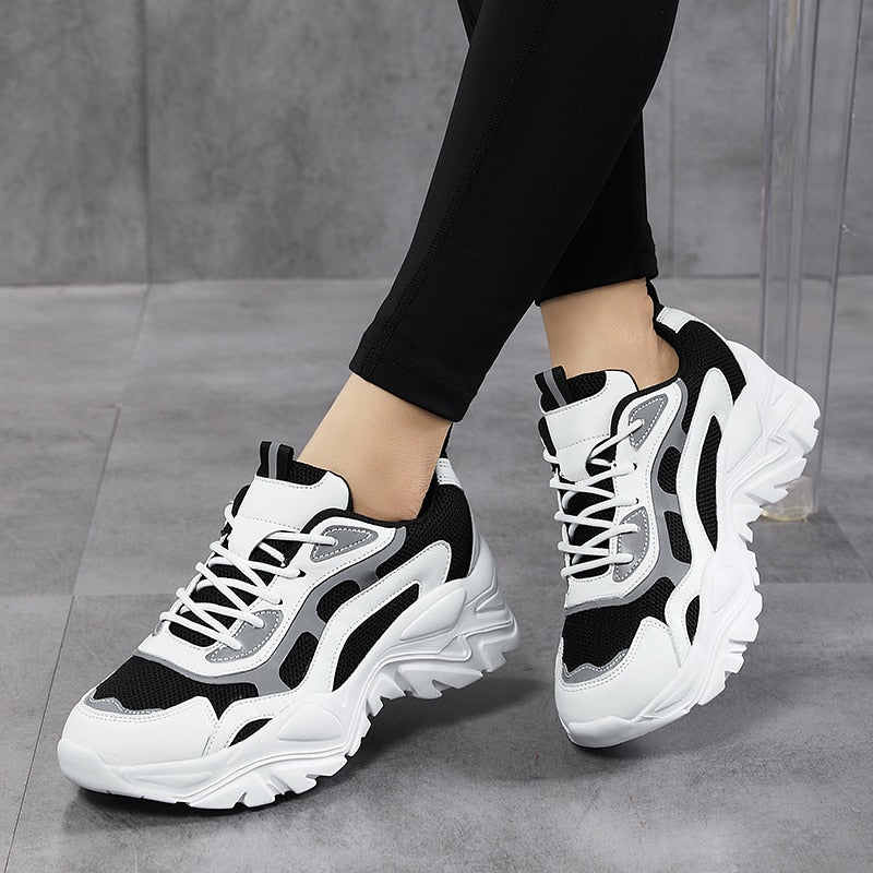 black, white
