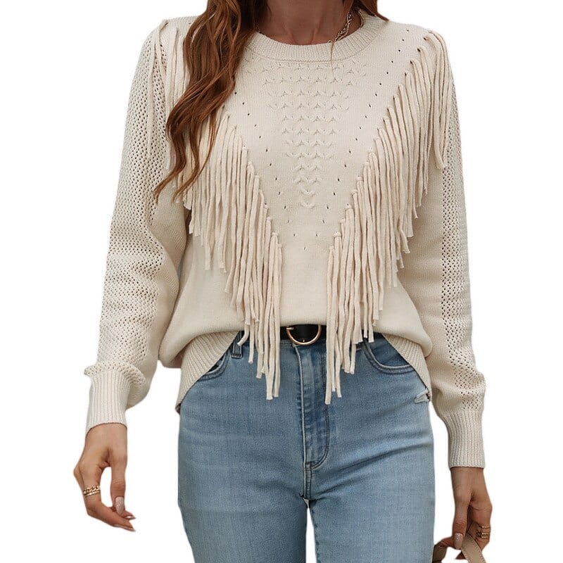 Natalie - Sweater with tassels - Chic - Ideal for autumn