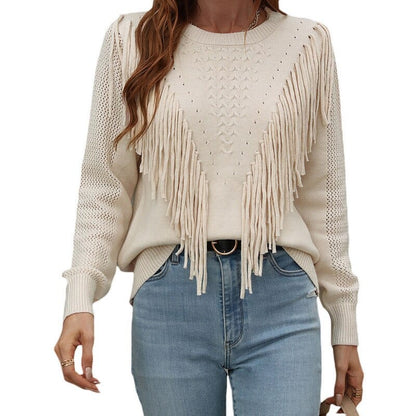 Natalie - Sweater with tassels - Chic - Ideal for autumn