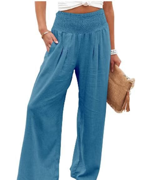 Ophelia - Women's Trousers - Chic - Modern Style And Linen - Formal Occasions